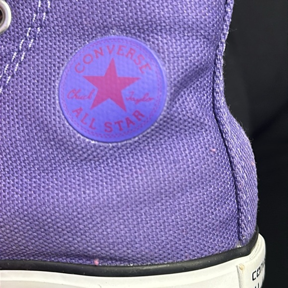 Purple floral converse - Picture 3 of 4